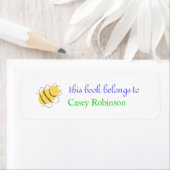リトルビーパーソナライズされた蔵書票 ラベル (インサイチュ)