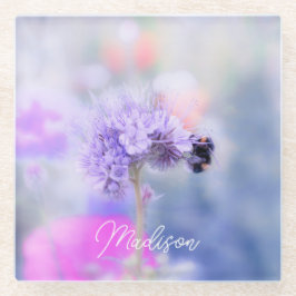 リトルビーパーソナライズされた ガラスコースター