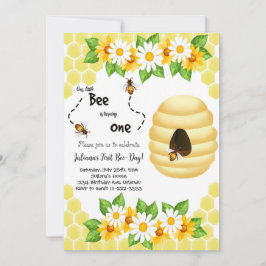 リトルビーファーストBee-Day 1st誕生日招待状 招待状