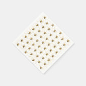 リトルビー男女兼用ハニカム赤ちゃんシャワー スタンダードカクテルナプキン (角)