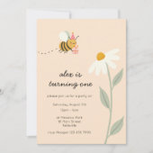 リトルビー誕生日 招待状 (正面)