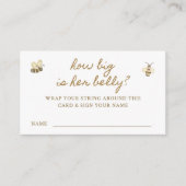 リトルビー赤ちゃんシャワーベリーゲーム エンクロージャーカード (正面)