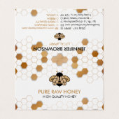 リトルビー飛んでいるオンザ金ゴールドハニカム愛玩主義者 名刺 (外部フラット)