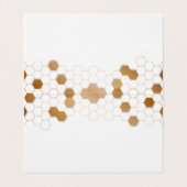 リトルビー飛んでいるオンザ金ゴールドハニカム愛玩主義者 名刺 (内部フラット)