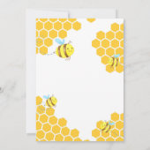 リトルビー1歳の招待状 招待状 (裏面)