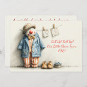 リトルピエロ第1回バースデーショー 招待状 (正面/裏面)