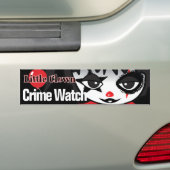 リトルピエロ防犯時計 バンパーステッカー (車上)