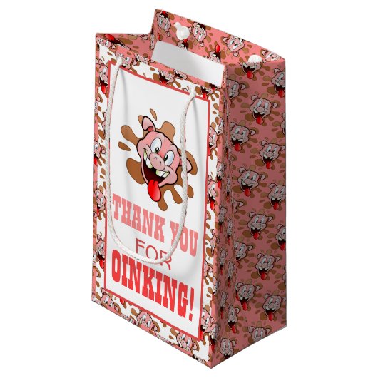 リトルピギーサンキューフェイバーバッグ スモールペーパーバッグ (正面アングル)