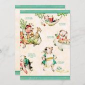 リトルピギーズ招待状 招待状 (正面/裏面)