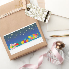 リトルピグのクリスマスステッカー 長方形シール