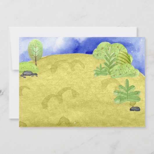 リトルピッグ誕生日招待状 招待状 (裏面)