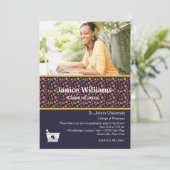 リトルピルズ薬局写真卒業招待状 招待状 (スタンド正面)