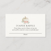 リトルピンクのカボチャおむつラッフルエンクロージャカード エンクロージャーカード (正面)