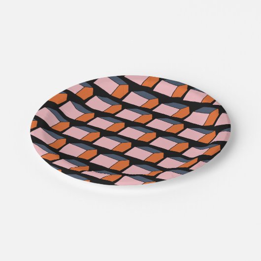 リトルピンクハウス引っ越し祝いパーティーニューホームパーティー ペーパープレート (アングル)