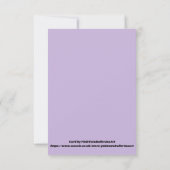 リトルピンクバレリーナカウトオリジナルダンスアート ノートカード (裏面)