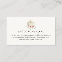 リトルピンクパンプキンカスタムエンクロージャカード