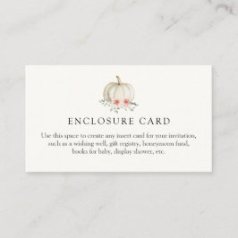 リトルピンクパンプキンカスタムエンクロージャカード エンクロージャーカード