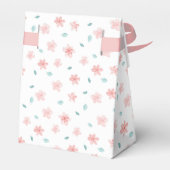 リトルピンクフローラシック結婚式の引き出物ボックス フェイバーボックス (裏面サイド)