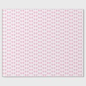 リトルピンクボウベビーシャワーガール誕生日コケット ラッピングペーパー (フラット)
