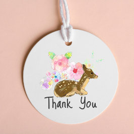 リトルピンクワイルドフラワーウッドランド1歳 フェイバータグ