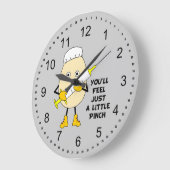 リトルピンチエグヘッドナース ラージ壁時計 (傾斜)