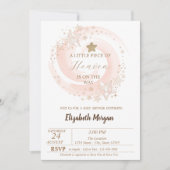 リトルピースの天国グリッタースターベビーシャワー 招待状 (正面)