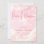 リトルピースオブ天国スカイパステルピンク招待状 招待状 (正面)