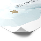 リトルピース天国ブルーボーイベビーシャワーへようこそ ポスター (角)