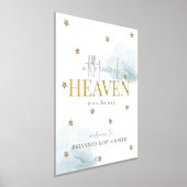 リトルピース天国ブルーボーイベビーシャワーへようこそ 箔ポスター (レイダウン)