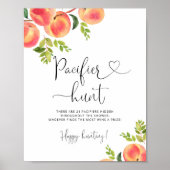 リトルピーチおしゃぶり狩りベビーシャワーゲームポスター ポスター (正面)