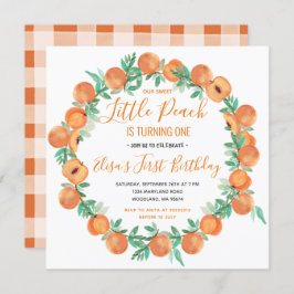 リトルピーチが一誕生日 招待状