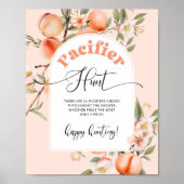 リトルピーチパシファイア狩りベビーシャワーゲーム ポスター (正面)