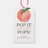 リトルピーチポップ・アートのイットイズザウェンズギフトポップラベル ギフトタグ (正面)