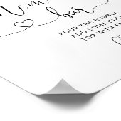 リトルピーチママモーサバー標識 ポスター (角)