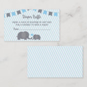 リトルピーナッツおむつラッフルカード招待状 エンクロージャーカード (正面/裏面)