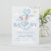 リトルピーナッツがやってくる ブルーハートバルーン招待状 招待状 (スタンド正面)