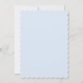 リトルピーナッツエレファントバルーン男の赤ちゃんシャワー 招待状 (裏面)