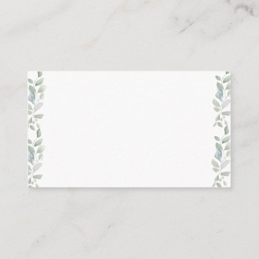 リトルピーナッツエレファントベビーシャワーブックベビー エンクロージャーカード (裏面)