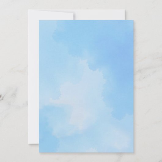 リトルピーナッツエレファントベビーシャワー招待状- Cu 招待状 (裏面)