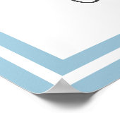 リトルピーナッツエレファント男の赤ちゃんシャワーウェルカム ポスター (角)