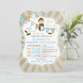 リトルピーナッツカーニバルベビーシャワー招待状 招待状 (スタンド正面)