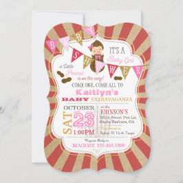 リトルピーナッツカーニバルベビーシャワー招待状 招待状