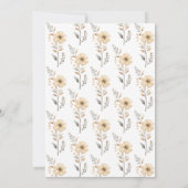 リトルピーナッツブルー赤ちゃん象ベビーシャワー 招待状 (裏面)