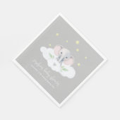 リトルピーナッツベイビーシャワーエレファントナプキン スタンダードランチョンナプキン (角)