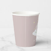 リトルピーナッツベイビーシャワーピンクガールゾウ 紙コップ (右)