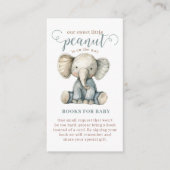 リトルピーナッツベビーエレファントブルーブックスフォーベビー エンクロージャーカード (正面)