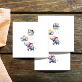 リトルピーナッツベビーゾウの赤ちゃんシャワー スタンダードカクテルナプキン