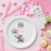 リトルピーナッツベビーゾウの赤ちゃんシャワー ペーパープレート (パーティー)