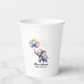 リトルピーナッツベビーゾウの赤ちゃんシャワー 紙コップ (正面)