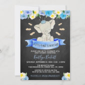 リトルピーナッツボーイズ赤ちゃんシャワー 招待状 (正面)